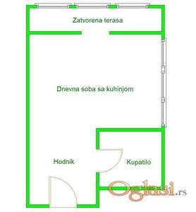 Garsonjera za renoviranje na Novoj Detelinari !